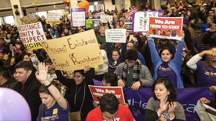 Rally in favor of illegal immigration to the U.S.