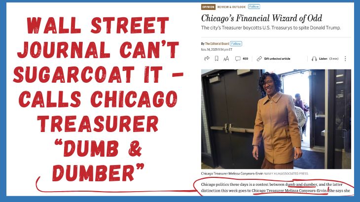 The Embarrassing Chicago Treasurer & a Property Tax Bonfire